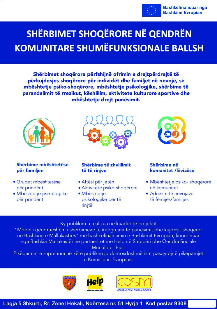 thumbnail of Flyer A5 – Social Services at MFCC Ballsh